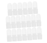 PRETYZOOM 30Pcs Nail Polish Varnish Shield Protector Covers Plastic Manicure Nail Protectors for Scratch Prevention for Gel Remover