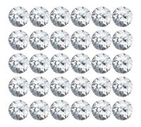 PRETYZOOM 30pcs Sofa Buttons Upholstery Buttons 30pcs Round Acrylic Shiny Sparkling Easy Installation Enhancing Appearance for Studies Background Wall Decoration