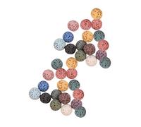 PRETYZOOM 33pcs Volcanic Stone Lava Beads Round No-hole Aroma Diffuser for Car Office Home Natural Volcano Diffuser Stones Multi-scene Home Use