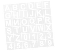 PRETYZOOM 36pcs Alphabet Letter Stencils Reusable Plastic Painting Templates for DIY Craft Drawing and Wall Decoration with Patterns