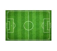 PRETYZOOM 3D Creative Football Field Floor Sticker Mat, Stretchable PVC Anti-Slip Doormat for Living Room, Sturdy 40x60cm Indoor Household Ground Decor