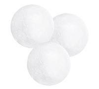 PRETYZOOM 3pcs 15cm Large Christmas Foam Balls Craft Foam Balls White Balls DIY Modeling Christmas Tree Hanging Ball for Art Craft Projects Christmas Party Decoration