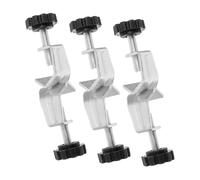 PRETYZOOM 3PCS Adjustable Bosshead Clamp Lab Stand Holder with Dual Screw Fastening for Secure Laboratory Instrument Support and Flexible Experimental Setup