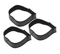 PRETYZOOM 3pcs Black Helmet Liner Pads Made of Cotton and Pu, Easy to Use and Suitable for Skin Types, Lightweight Breathable Helmet Sweatbands for Cycling and Hard Hat Accessories