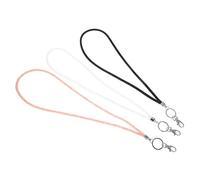 PRETYZOOM 3pcs Bling Phone Lanyard Crystal Lobster Clasp Decorative Neck Strap for ID Badges Long Hanging Rope for Cell Phones and Keys Multi-Function Travel Accessory