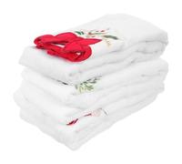 PRETYZOOM 3pcs Cotton Christmas Hand Towels Embroidered Festive Kitchen and Bathroom Fingertip Towels Soft Absorbent Machine Washable Seasonal Decor Gift