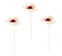 PRETYZOOM 3Pcs Decorative Dried Aroma Flowers Diffuser Sticks Essential Oil Stems for Home Fragrance Aromatherapy Safe Natural Indoor Decor