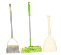 PRETYZOOM 3pcs Detachable Mini Broom Dustpan Set Children's Cleaning Tools Pretend Little Housekeeping Helper