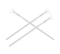 PRETYZOOM 3pcs Fan Shape Mask Brush for Women Long Handle Facial Applicator for Even Skincare Mask Application Smooth Coverage DIY Beauty Tool for Reach Areas