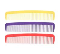 PRETYZOOM 3pcs Giant Oversized Comb Wide Tooth Prank Prop for Halloween Carnival Party Cosplay Barber Comedy Costume Accessories in Red Yellow Purple