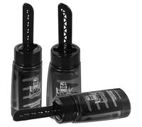 PRETYZOOM 3pcs Hair Wax Gel Applicator Bottle Refillable Hair Gel Bottle Container 260ml Black Plastic Easy Oiling Styling for Men Stylist