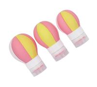 PRETYZOOM 3pcs Leakproof Silicone Travel Bottles for Toiletries Refillable Lotion Dispensers in Hot Air Balloon Design Containers for Shampoo Shower Gel Skincare Portable Tsa Approved