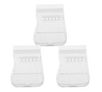PRETYZOOM 3pcs Leakproof Water Flosser Tips Storage Case with Transparent Window Slot Organizer Compatible with Waterpik Compact Travel Oral Irrigator Holder for Family Dental Care