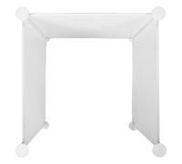 PRETYZOOM 3pcs Litter Box Splash Guard for Dogs and Kittens Removable Urine Splash Shield with Privacy Screen Easy-clean Pet Toilet Barrier for Indoor Training Pads White