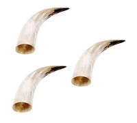 PRETYZOOM 3pcs Natural Cow Horn Vase Wall Decor Traditional Bull Horn Craft Handmade Flower Arrangement