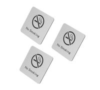PRETYZOOM 3pcs No Smoking Sign Metal No Smoking Signs for Office and Home Indoor Outdoor Use Health Reminder Bathroom Restroom Warning Plaque