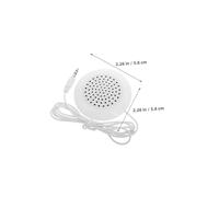 PRETYZOOM 3pcs Portable Pillow Speaker Mini Stereo Sleep Sound Bar for Home Office Travel Under Pillow Music Speaker with Aux Input for Phone CD Players White