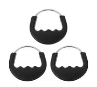 PRETYZOOM 3pcs Rubber Dog Leash Handles with Ergonomic Grip for Easy Control, Sturdy Pulling Rope Handles for Pet Walking and Outdoor Activities like Camping and Running