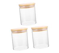 PRETYZOOM 3pcs Sealed Jar Storage Jar Multipurpose Dried Fruit Bottles Airtight Food Containers for Kitchen Pantry
