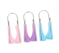 PRETYZOOM 3pcs Silicone Nose Lifters and Nose Bridge Straighteners for Beauty Care Multi-color Set Suitable for Facial Contouring and Daily Use