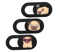 PRETYZOOM 3pcs Webcam Cover Slide Dog Pattern Abs Small Thin Lightweight Anti-hacking Privacy Protector for Desktop Computer Smartphones