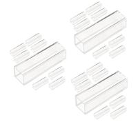 PRETYZOOM 3sets Plastic Standard Cuvettes Cuvettes for Accurate Results Compatible with Spectrophotometers and Photometers for Laboratory Experiments 8pcs*3