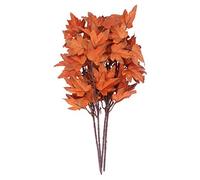PRETYZOOM 4 Pcs Autumn Faux Foliage Maple Leaf Branches Silk Stems for Thanksgiving Home Party Fall Harvest Decoration