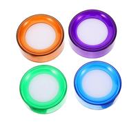 PRETYZOOM 4 Pcs Finger Wet Sponge Moistener for Fingers with Plastic and Sponge Material Convenient for Money Handling and Financial Operations for Counting Cash and Organizing Documents