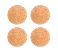 PRETYZOOM 4 Pieces Yellow Cork Ball Wine Stoppers Creative and Chic Wooden Cork Plugs Safe and Recyclable for Restaurant and Cocktail Party Use