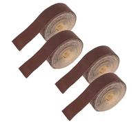 PRETYZOOM 4 Rolls Coffee Color Glossy Fabric Adhesive Hemming Tape 6m Each, Peel and Stick Lampshade Edge Tape for Quilting, Seam Binding, Craft Piping and Pants Alteration