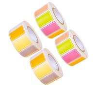 PRETYZOOM 4 Rolls of Plain Self Adhesive Name Stickers Made of Coated Paper with 500pcs Per Roll, Easily Peel and Stick, Can Be Torn Without Traces, for Meetings and Family Reunions