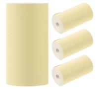 PRETYZOOM 4 Rolls Yellow Thermal Printing Paper 5.7x3 Inch Multipurpose Receipt Paper Rolls for Cash Register, Hospital Queue Machine, Bank Card Printer