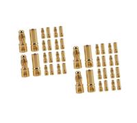 PRETYZOOM 40 pcs Gold Plated Banana Plugs Male Female for Speaker Wire Rc Motor Audio Receiver Battery Secure Connection Easy Installation Versatile Compatibility