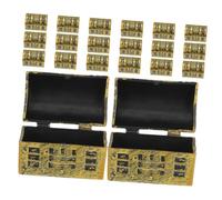 PRETYZOOM 40pcs Simulation Pirate Treasure Chest Model Mini Toy Treasure Box for Boys and Girls Small Storage Box Hinged Lid for Party Favors Halloween Decorations and Christmas Ideas