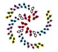 PRETYZOOM 40Pcs Tiny Resin Sunglasses Flatback Charms for Scrapbook and Hair Accessories Crafts