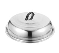 PRETYZOOM 42Cm Stainless Steel Pan Lid Universal Pot Lid Replacement Cooking Pot Cover High Arch Skillet Frying Pan Compatible with Cast Iron Cookware