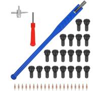 PRETYZOOM 43pcs Tire Valve Stem Puller Installer Tool Kit for Car Tire and Off-Road Vehicles, Sturdy Copper and Abs Material with Simple Structure Design for Quick Installation and Removal