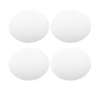 PRETYZOOM 4pcs Acrylic Mirror Tray round 15cm Silver Small Circular Mirror Vanity Tray for Wedding Jewelry Display Centerpieces Home Decor