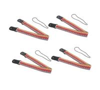 PRETYZOOM 4pcs Adjustable Hawaiian Ukulele Strap Set, Vintage Cotton Woven Guitar Shoulder Straps for Banjo and Ukulele, Comfortable Musician Accessories for Boys and Adults