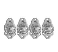 PRETYZOOM 4pcs Antique Appearance Duckbilled Toggle Latch Replacement for Marine Box and Jewelry Chest, Heavy Duty Iron Double Panel Lock with Upper and Lower Panel Structure, for Crafting