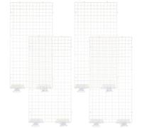 PRETYZOOM 4pcs Aquarium Isolation Panel Grid Divider Can Be Spliced 30x15cm with Suction Cups for Build Platform and Bottom Filter Suitable for Fish and Aquatic Animals Random Color