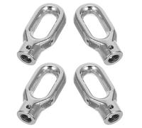 PRETYZOOM 4pcs Awning Crank Hooks Replacement for Outdoor Patio Blinds Manual Lift Tool with Aluminium Alloy Material and Quick Mounting Design, Suitable for Camper Awning Track and Gardens