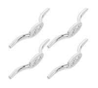 PRETYZOOM 4Pcs Blind Cord Winder Zinc Alloy Rope Cleat Set, Metal Curtain Cord Holder Hooks for Window Blinds and Flagpoles, Sturdy Boat Rope Hook for Home and Outdoor Use