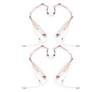 PRETYZOOM 4Pcs Carp Fishing Bait Cage Spring Feeder Lure Trap Bait Holder Basket Portable Freshwater Fishing Terminal Tackle Accessory for Carp Rig