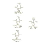 PRETYZOOM 4pcs Crystal Ball Display Stand Holder Rack for Eggs Stones Gazing Orbs Sphere Display Rack for Decorative Crystal Sphere Base