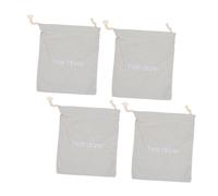 PRETYZOOM 4Pcs Drawstring Hair Dryer Bags Capacity Multi-Function Canvas Organizers for Travel and Home Storage Dustproof Cotton Cloth Holders Suitable for Hair Tools and Accessories