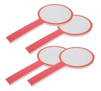 PRETYZOOM 4pcs Erasable Scoreboard Whiteboard Foam Dry Erase Board for Auctions Judges Score Paddles