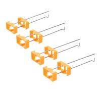 PRETYZOOM 4pcs Eyeglass Lens Tinting Clips Plastic Bracket Frame Lightweight with Enhanced Visual Clarity for DIY Eyeglasses Style Transformation