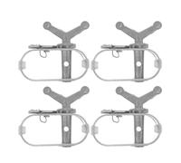 PRETYZOOM 4pcs Fencing Line Wire Tightener Cable Tightener Tool Silver A3 Steel Secure Wires Effortless Tensioning for Installation