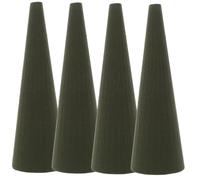 PRETYZOOM 4pcs Floral Foam Tree Cones Dry Wet Florist Flower Blocks Green Foam Cone for Flower Arrangements Christmas Wedding Garden Cemetery Vase Plant Decorations